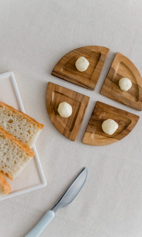 Ruoka set for spreads, bites and canapés. Handmade design by Love, AnaRuoka set for spreads, bites and canapés. Handmade design by Love, Ana