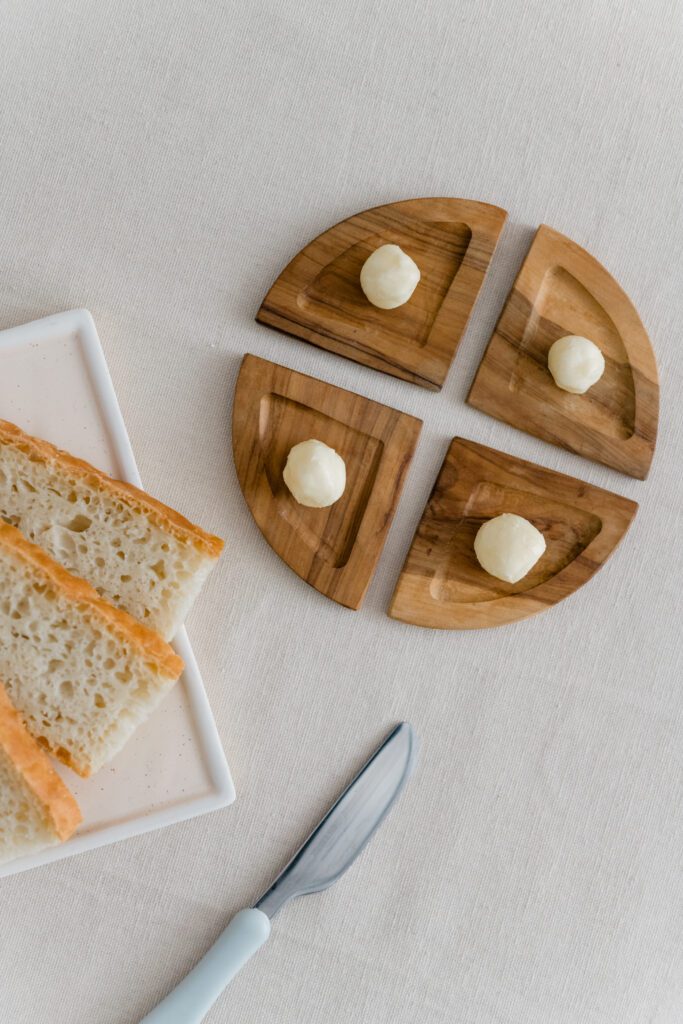 Ruoka set for spreads, bites and canapés. Handmade design by Love, AnaRuoka set for spreads, bites and canapés. Handmade design by Love, Ana