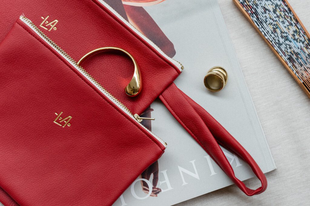 LA accessories – red pouches