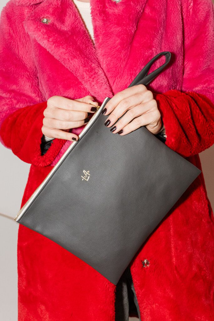 LA accessories – black pouch, worn