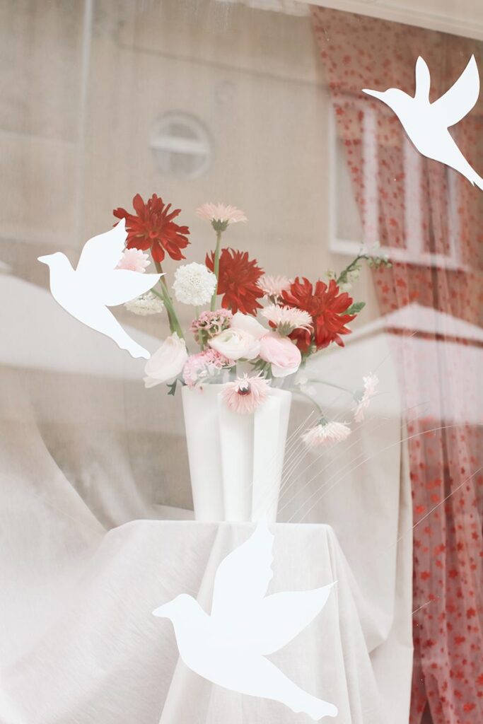Love, Ana. × La Jupe window – detail