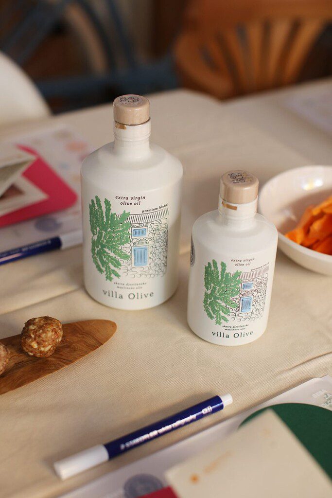 Dizajn za stolom – villa Olive oil